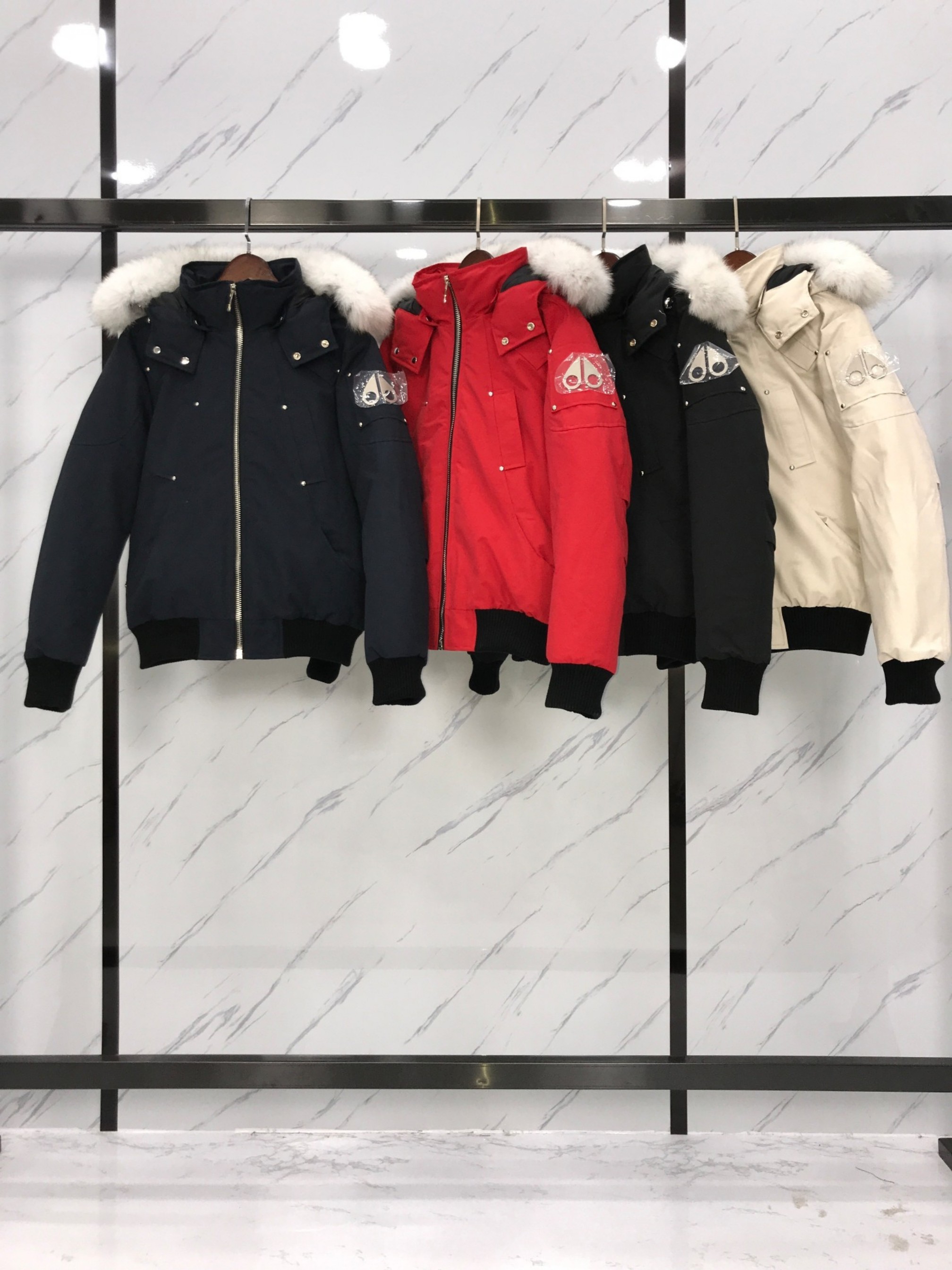 [Moose knuckles -무스너클 ]   무스너클 발리스틱 봄버 재킷 레드