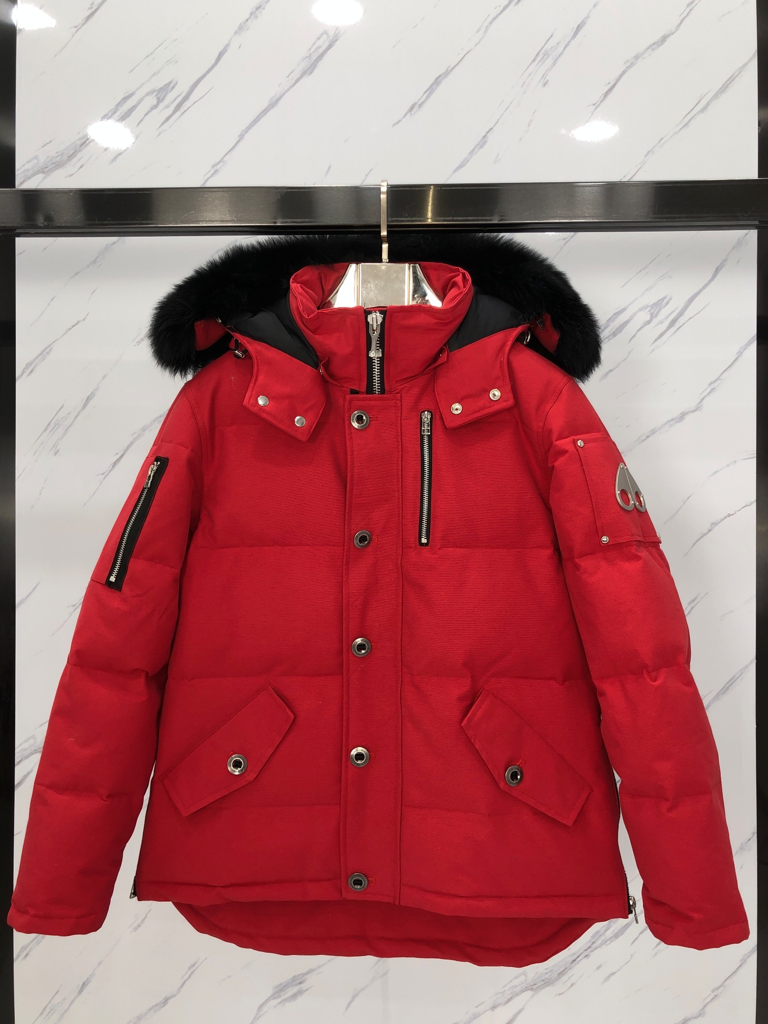 [Moose knuckles -무스너클 ]   무스너클 쓰리쿼퉈 남성 다운  패딩 점퍼