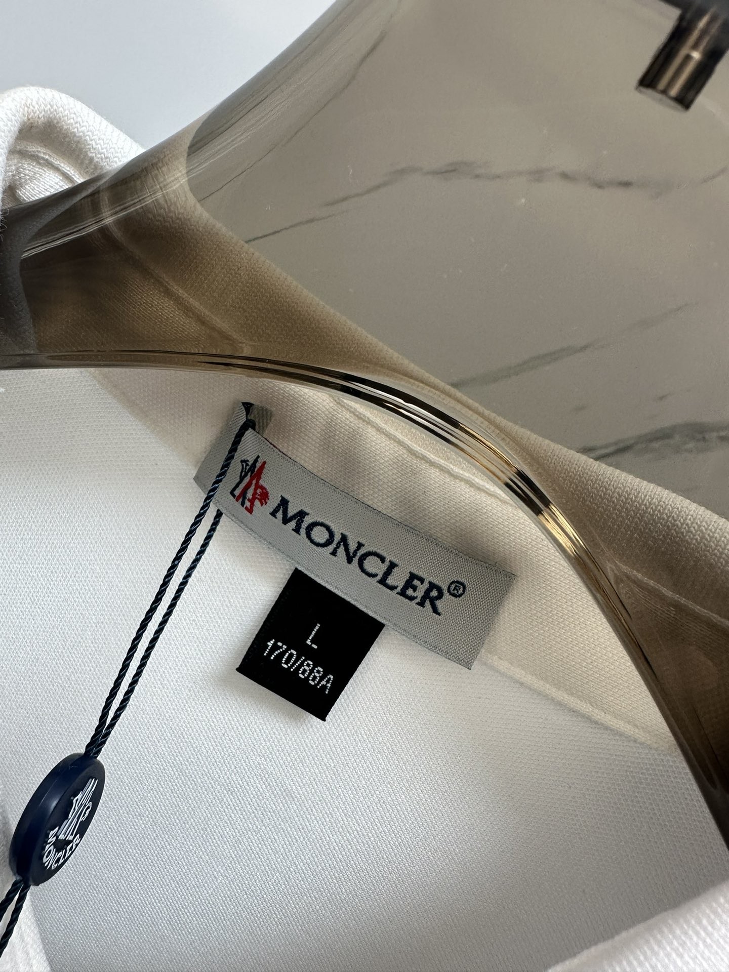 [MONCLER-몽클레어] 몽클레어 로고 패치 반소매 폴로 셔츠