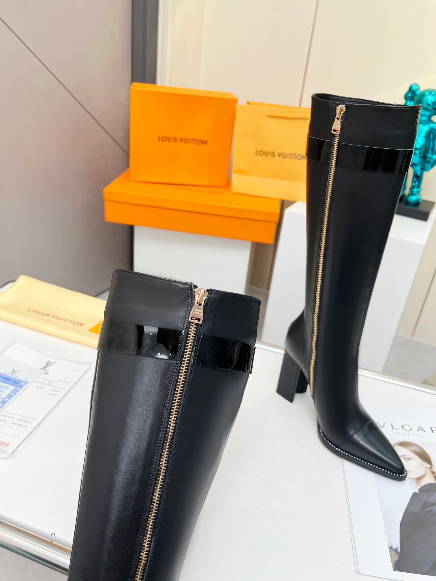 [LOUIS VUITTON-루이비통] 루이비통 지퍼 롱 부츠