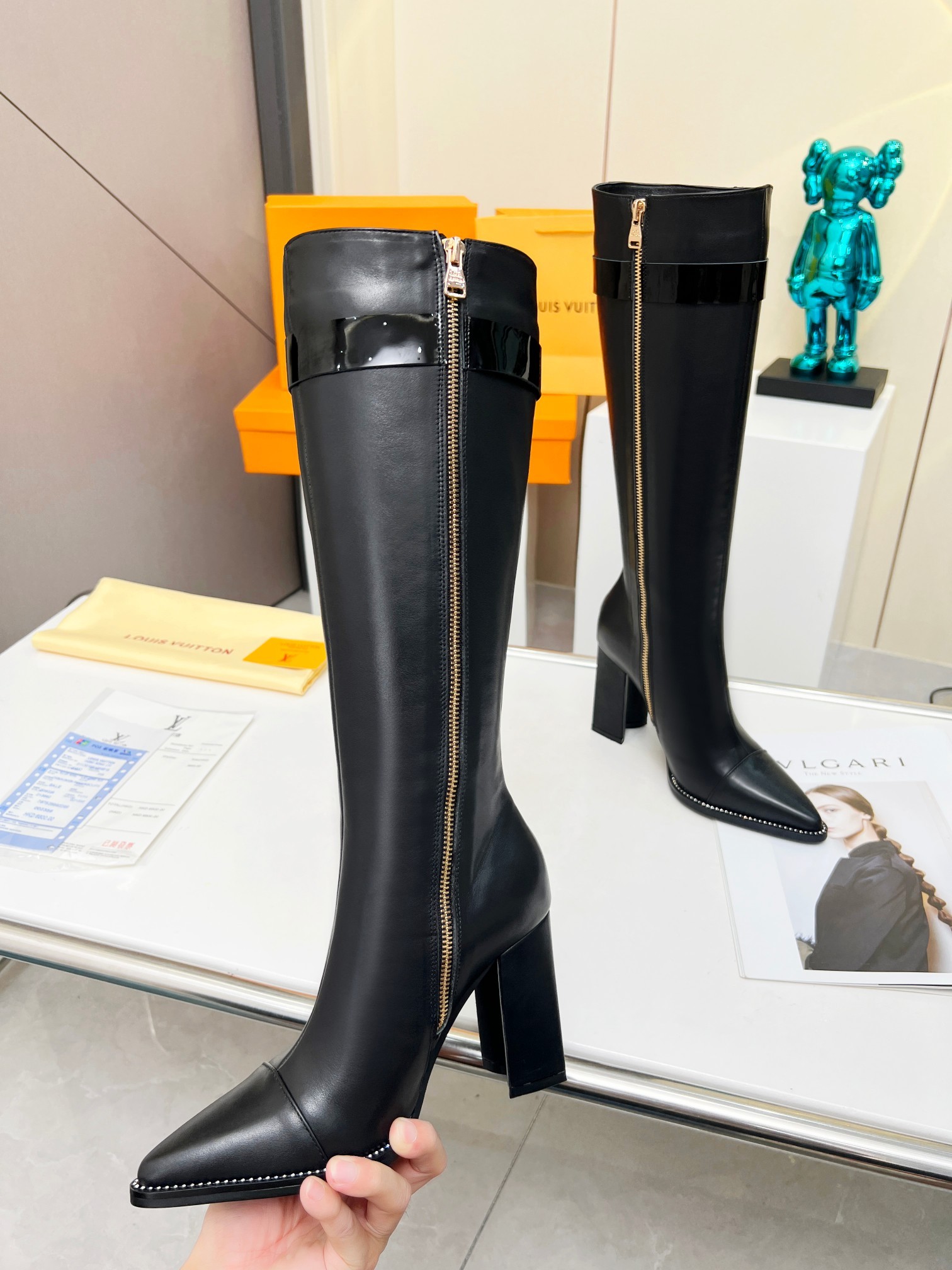 [LOUIS VUITTON-루이비통] 루이비통 지퍼 롱 부츠