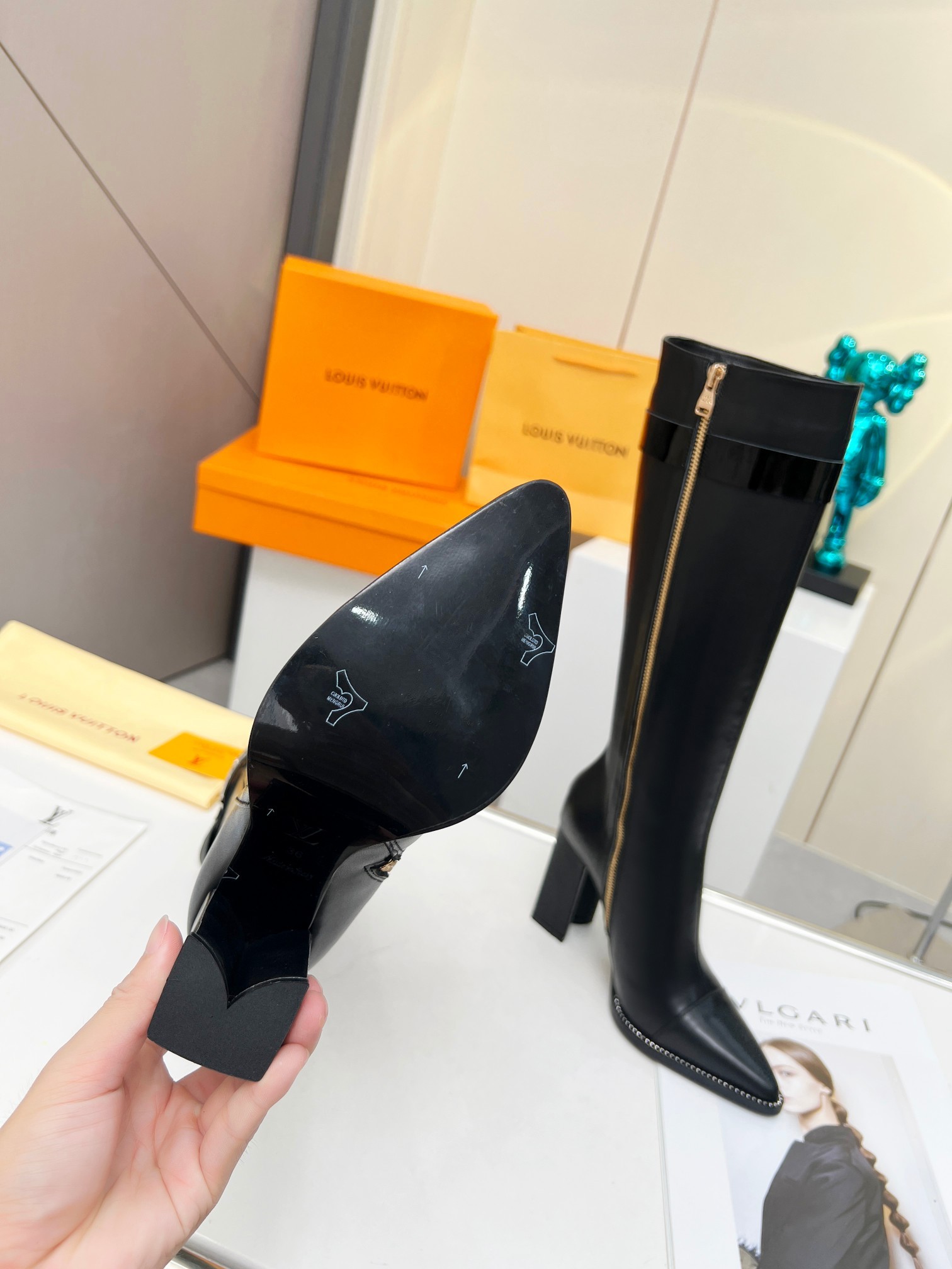 [LOUIS VUITTON-루이비통] 루이비통 지퍼 롱 부츠