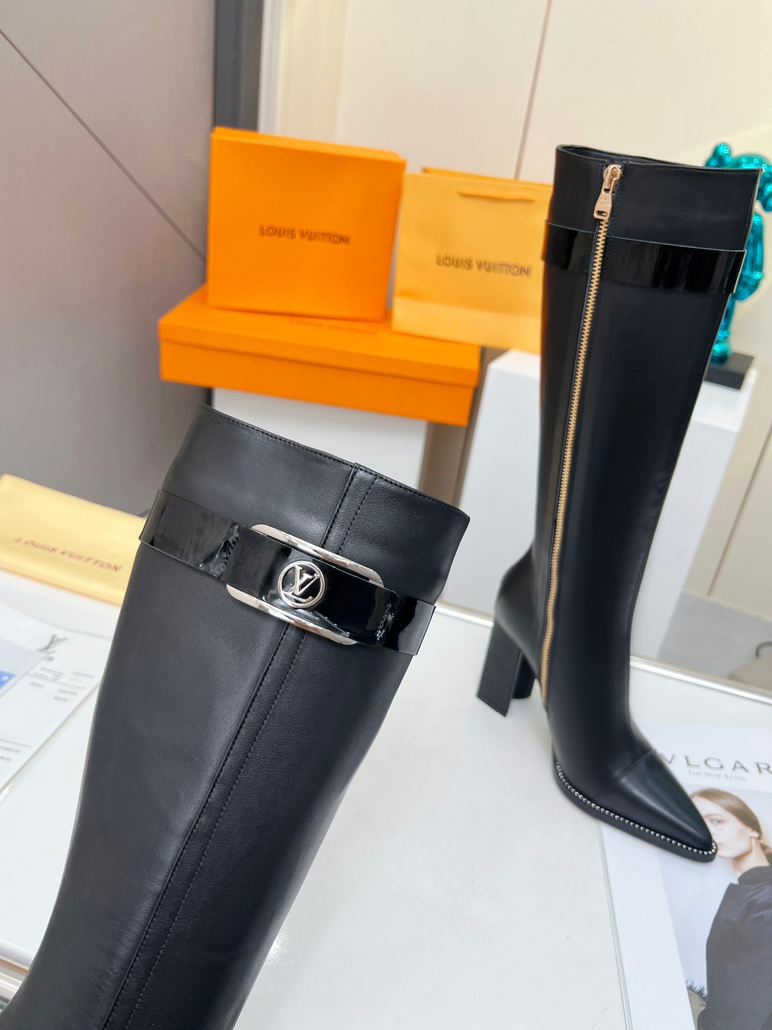[LOUIS VUITTON-루이비통] 루이비통 지퍼 롱 부츠