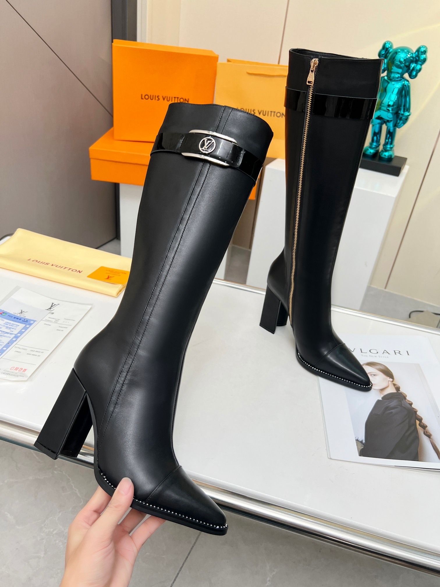 [LOUIS VUITTON-루이비통] 루이비통 지퍼 롱 부츠