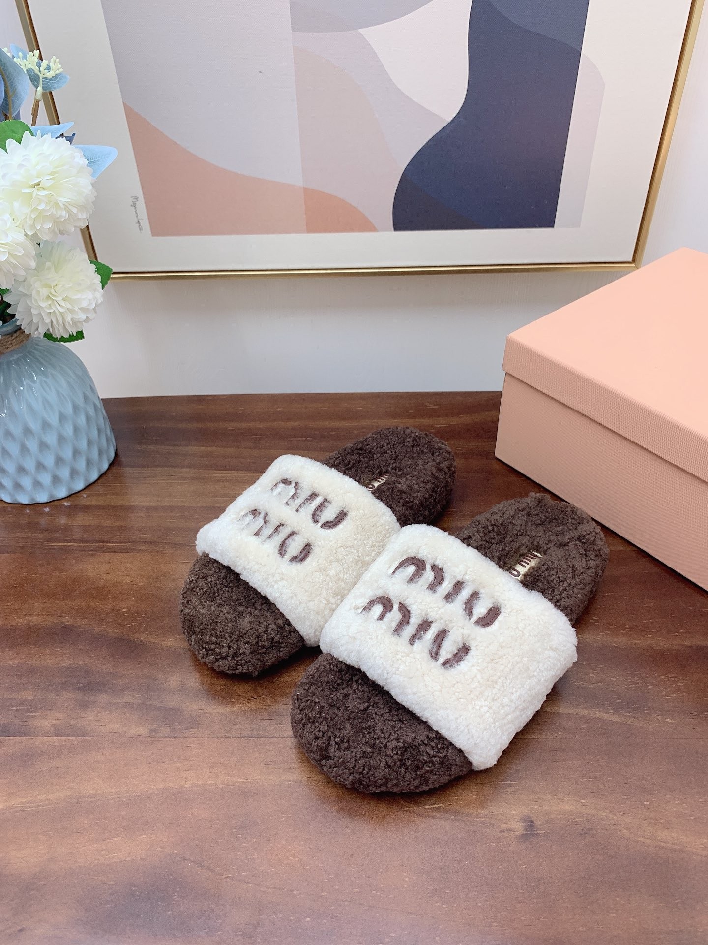 [MIU MIU-미우미우]   미우미우 털 슬리퍼