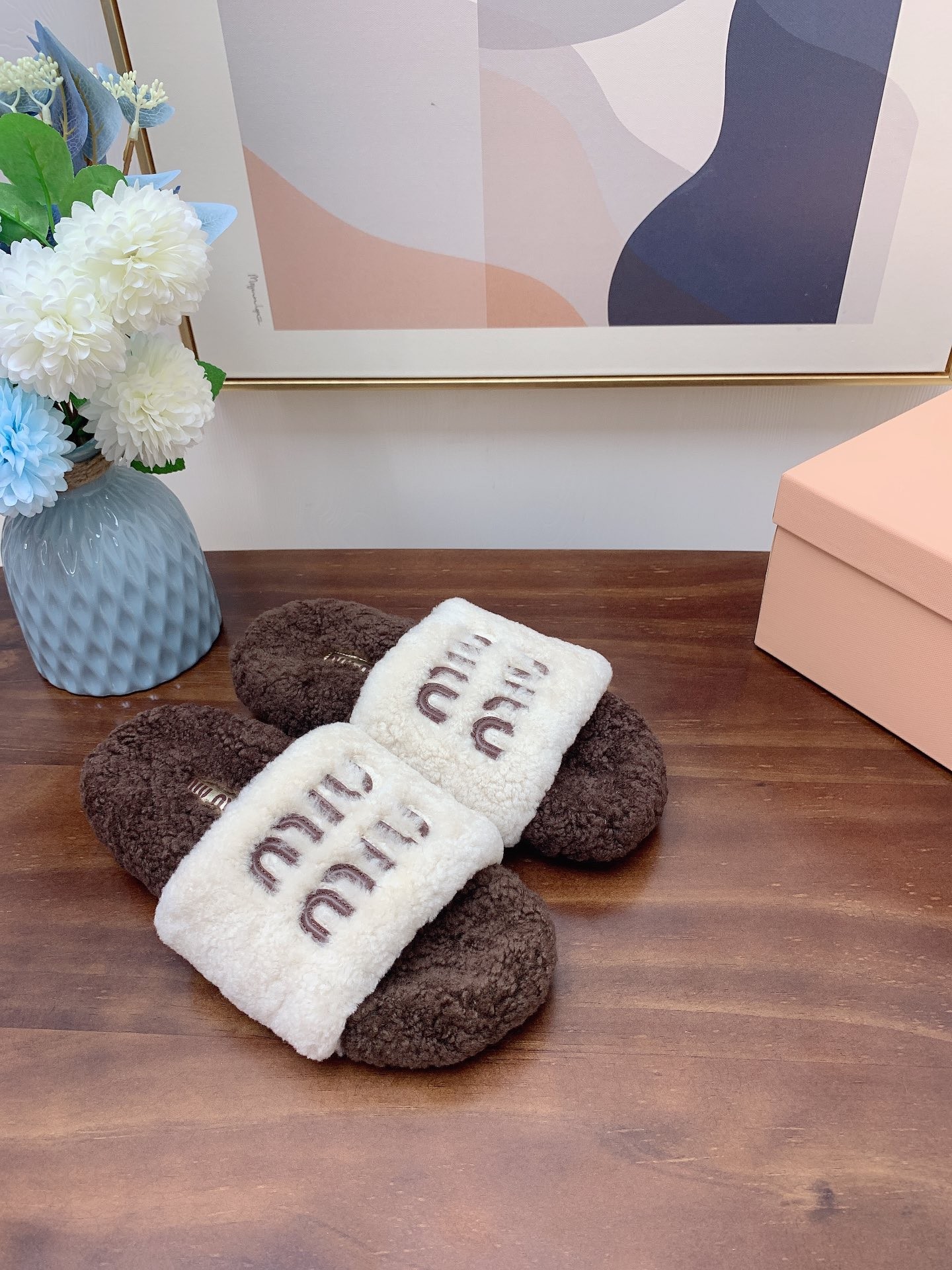 [MIU MIU-미우미우]   미우미우 털 슬리퍼