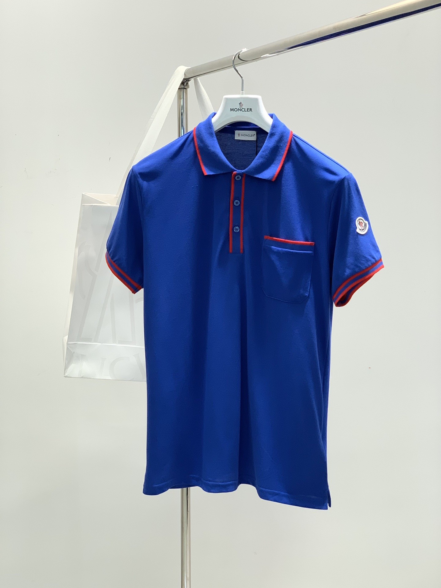 [MONCLER-몽클레어] 몽클레어 남성 코튼 폴로 티셔츠