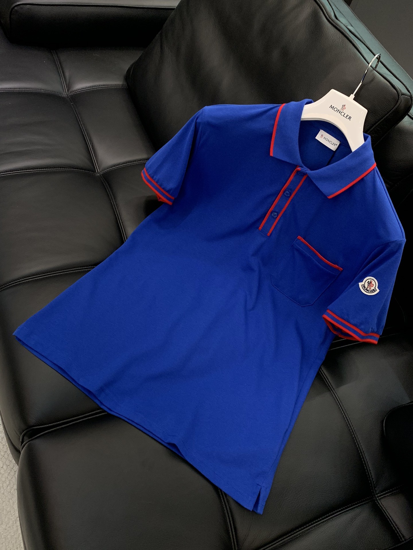 [MONCLER-몽클레어] 몽클레어 남성 코튼 폴로 티셔츠