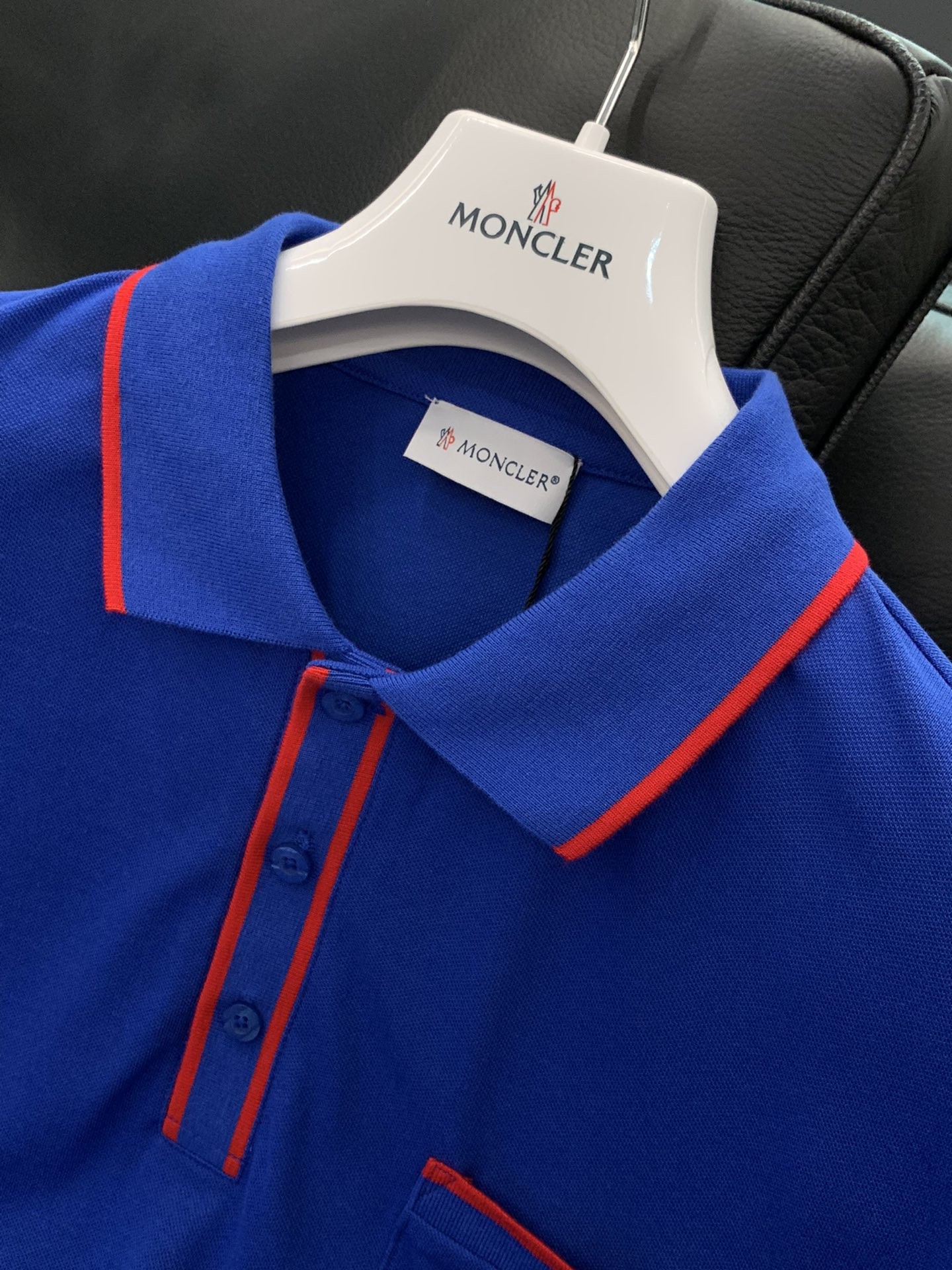 [MONCLER-몽클레어] 몽클레어 남성 코튼 폴로 티셔츠