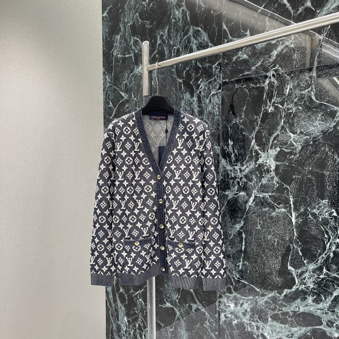 [LOUIS VUITTON-루이비통] 루이비통 모노그램 니트 가디건
