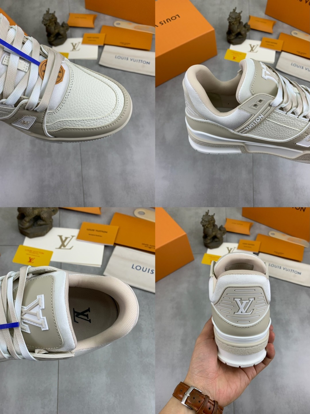 [LOUIS VUITTON-루이비통] 루이비통 트레이너 베이지 스니커즈