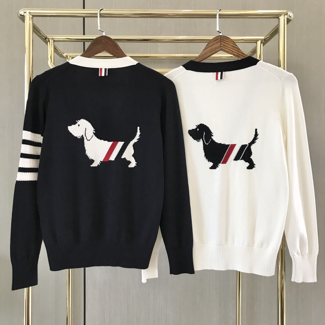 [TOM BROWNE -톰브라운 ] 톰브라운 헥터 인타르시아 가디건 여성