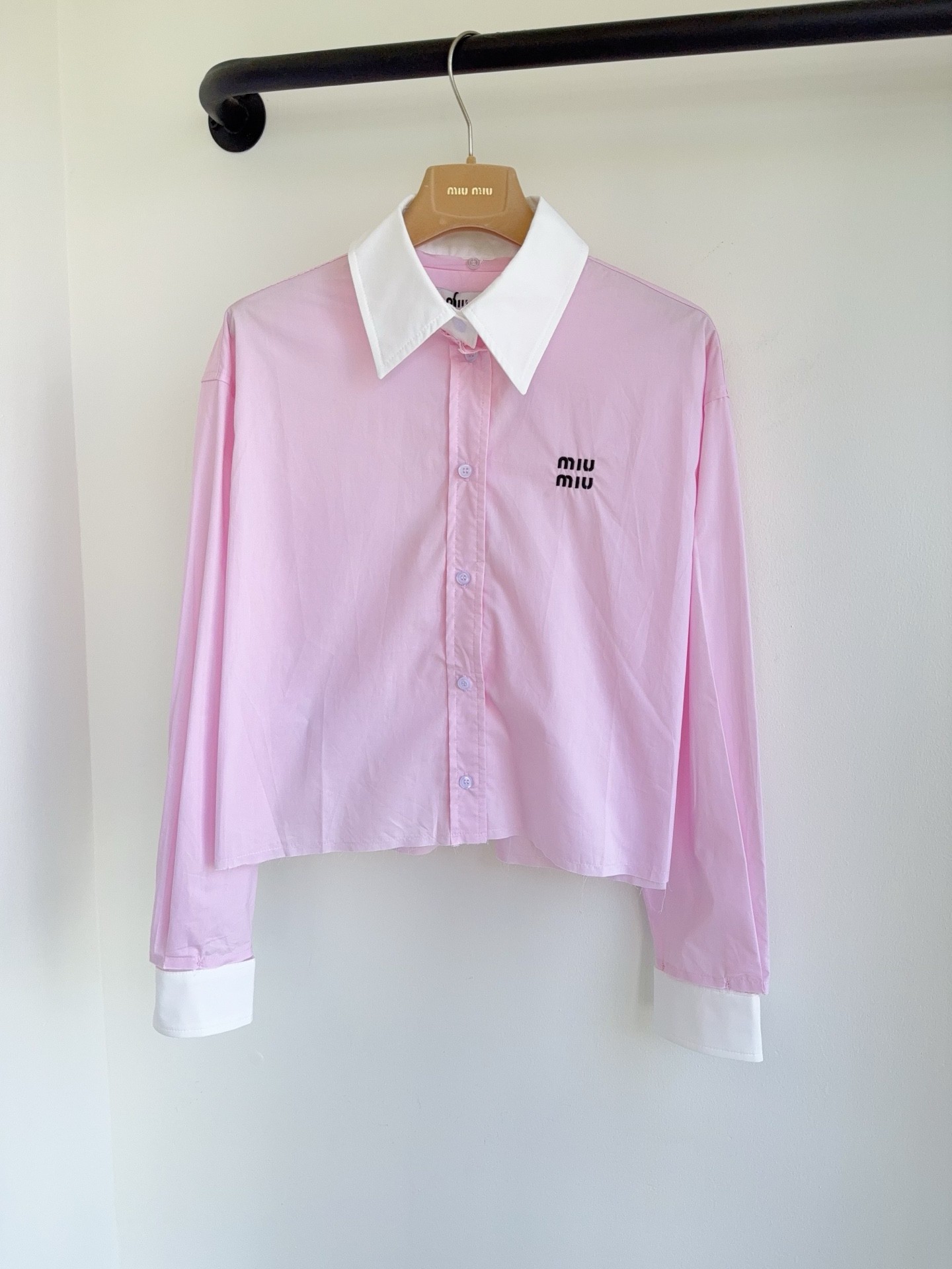 [MIU MIU-미우미우] 미우미우  로고 셔츠