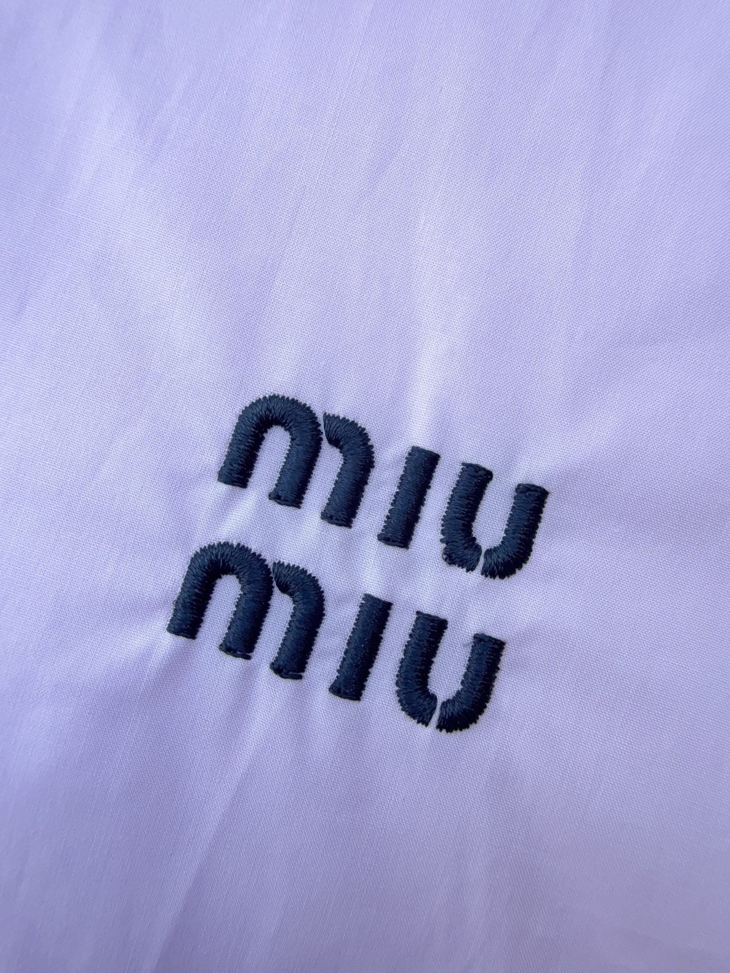 [MIU MIU-미우미우] 미우미우  로고 셔츠