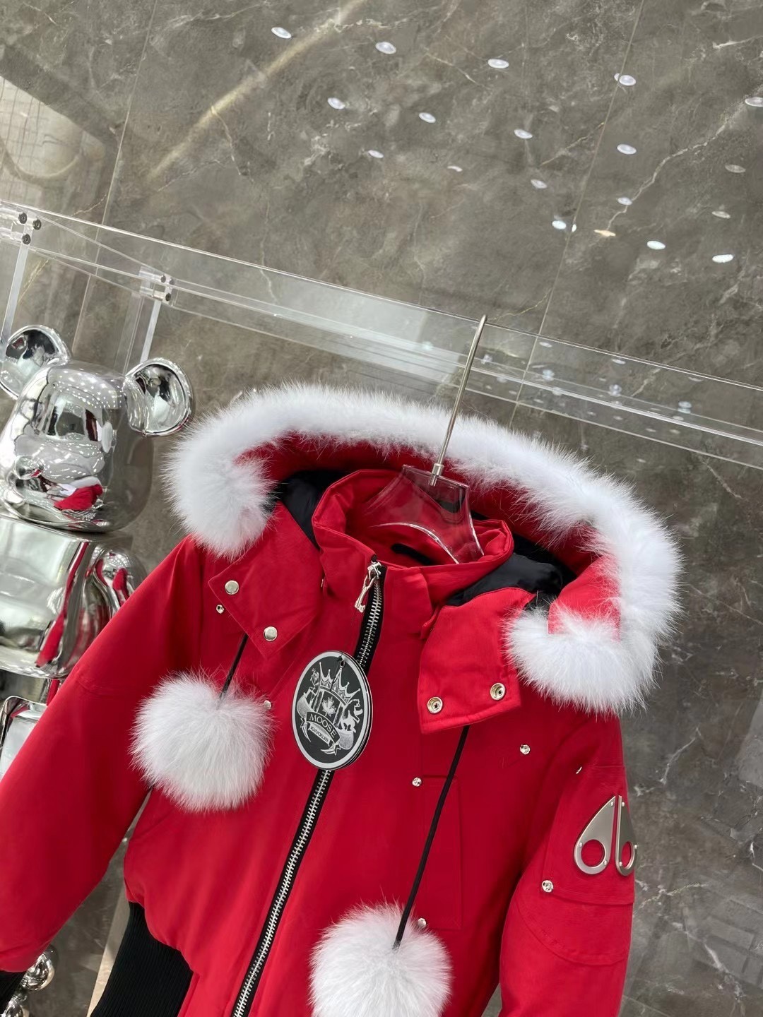 [Moose knuckles -무스너클 ] 무스너클 내추럴 봄버 패딩 재킷