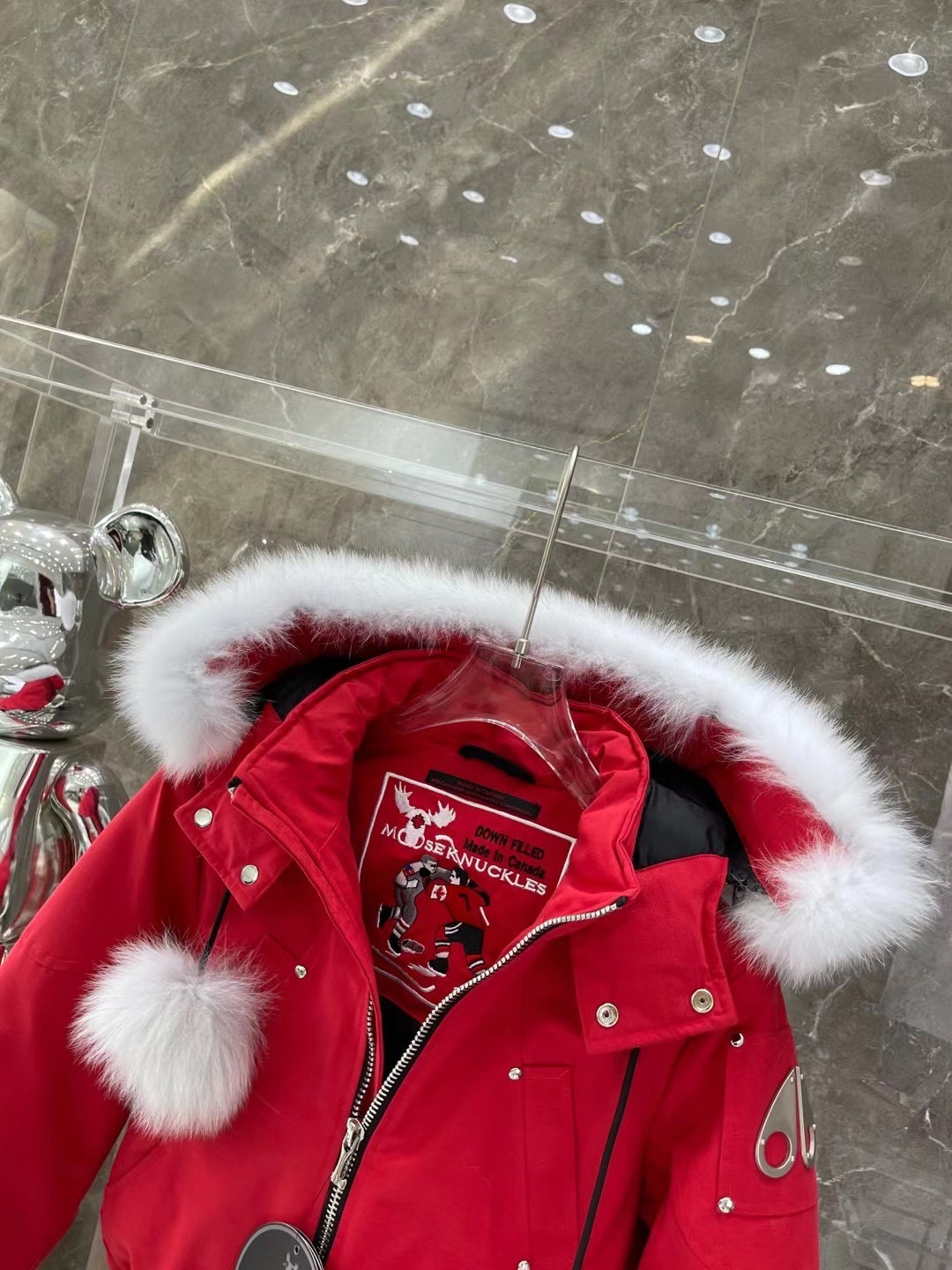 [Moose knuckles -무스너클 ] 무스너클 내추럴 봄버 패딩 재킷