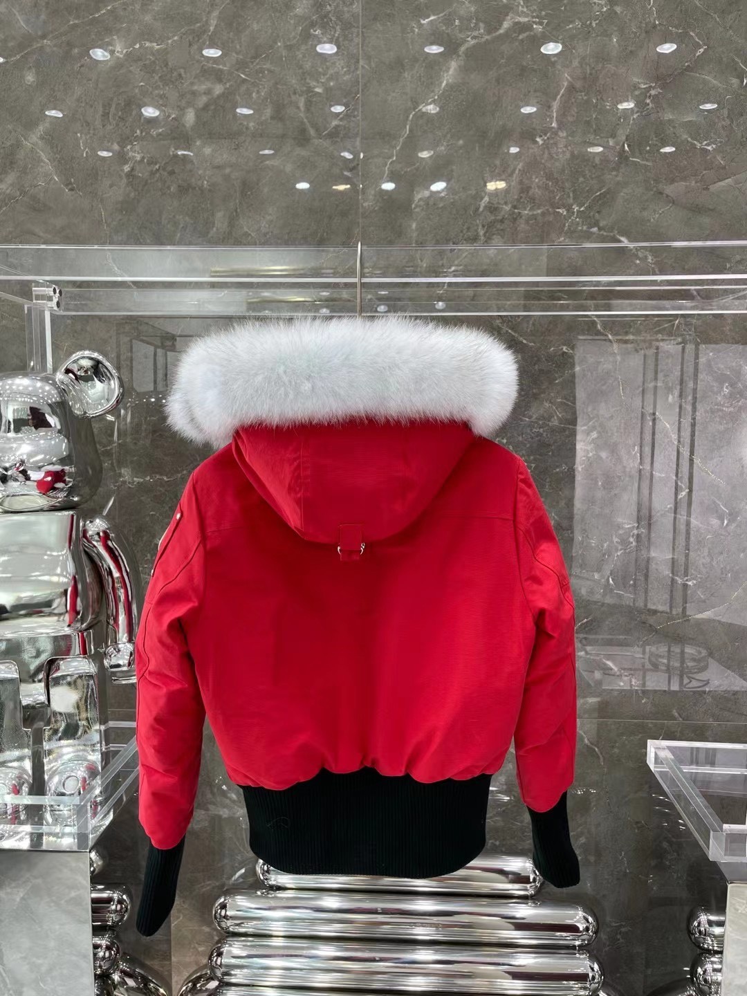 [Moose knuckles -무스너클 ] 무스너클 내추럴 봄버 패딩 재킷