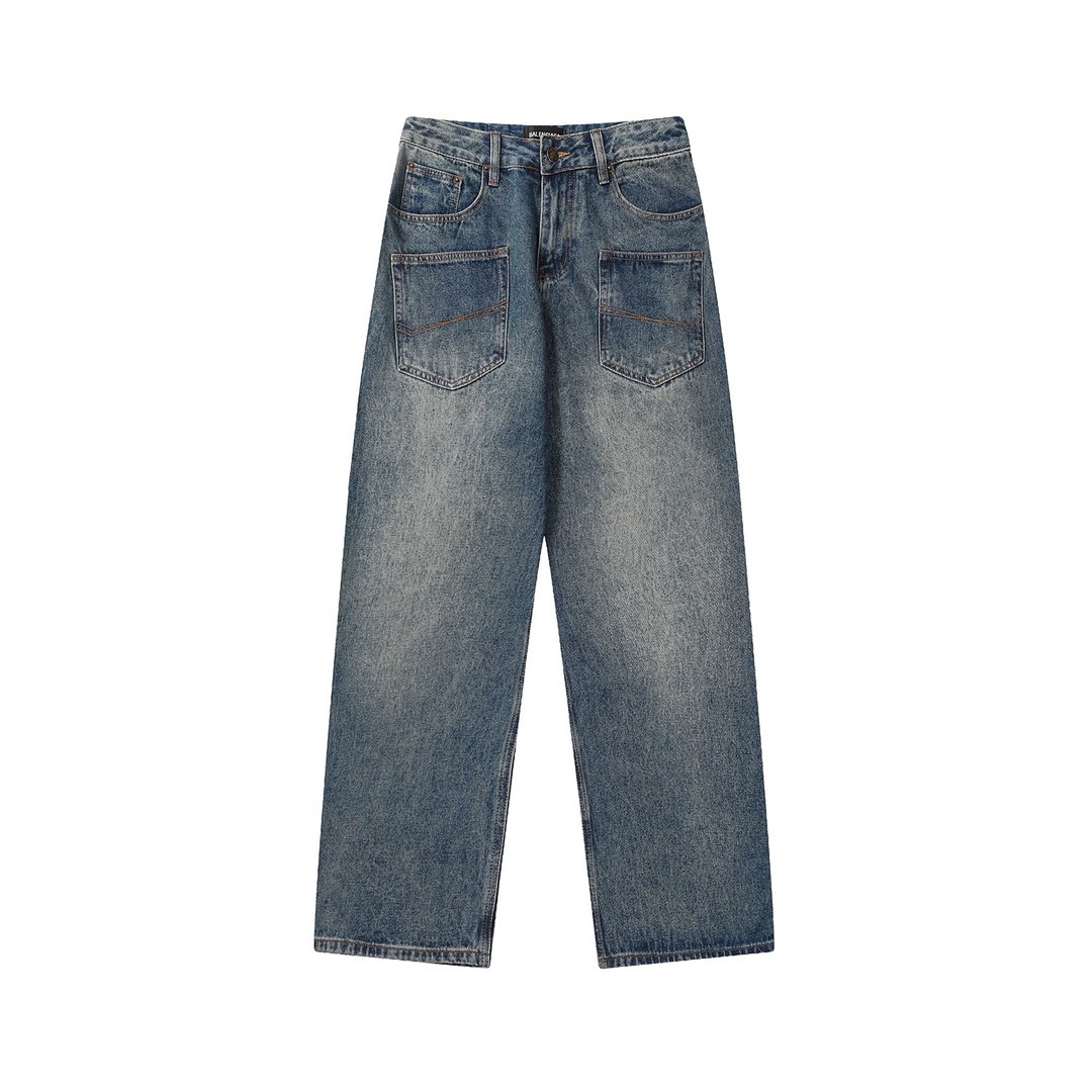 [BALENCIAGA-발렌시아가] 발렌시아가 틴 브러쉬 레귤러 카펜터 데님 팬츠