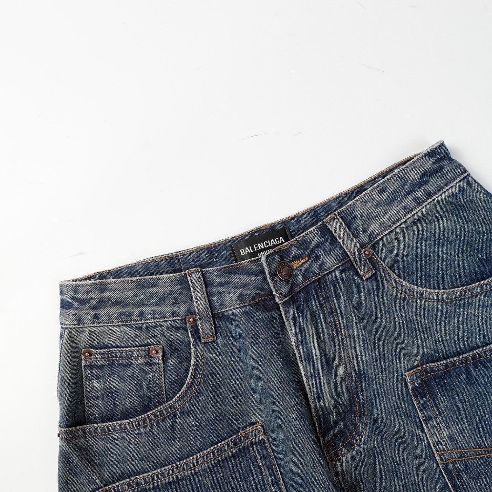 [BALENCIAGA-발렌시아가] 발렌시아가 틴 브러쉬 레귤러 카펜터 데님 팬츠