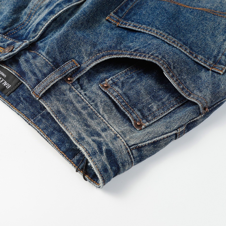 [BALENCIAGA-발렌시아가] 발렌시아가 틴 브러쉬 레귤러 카펜터 데님 팬츠