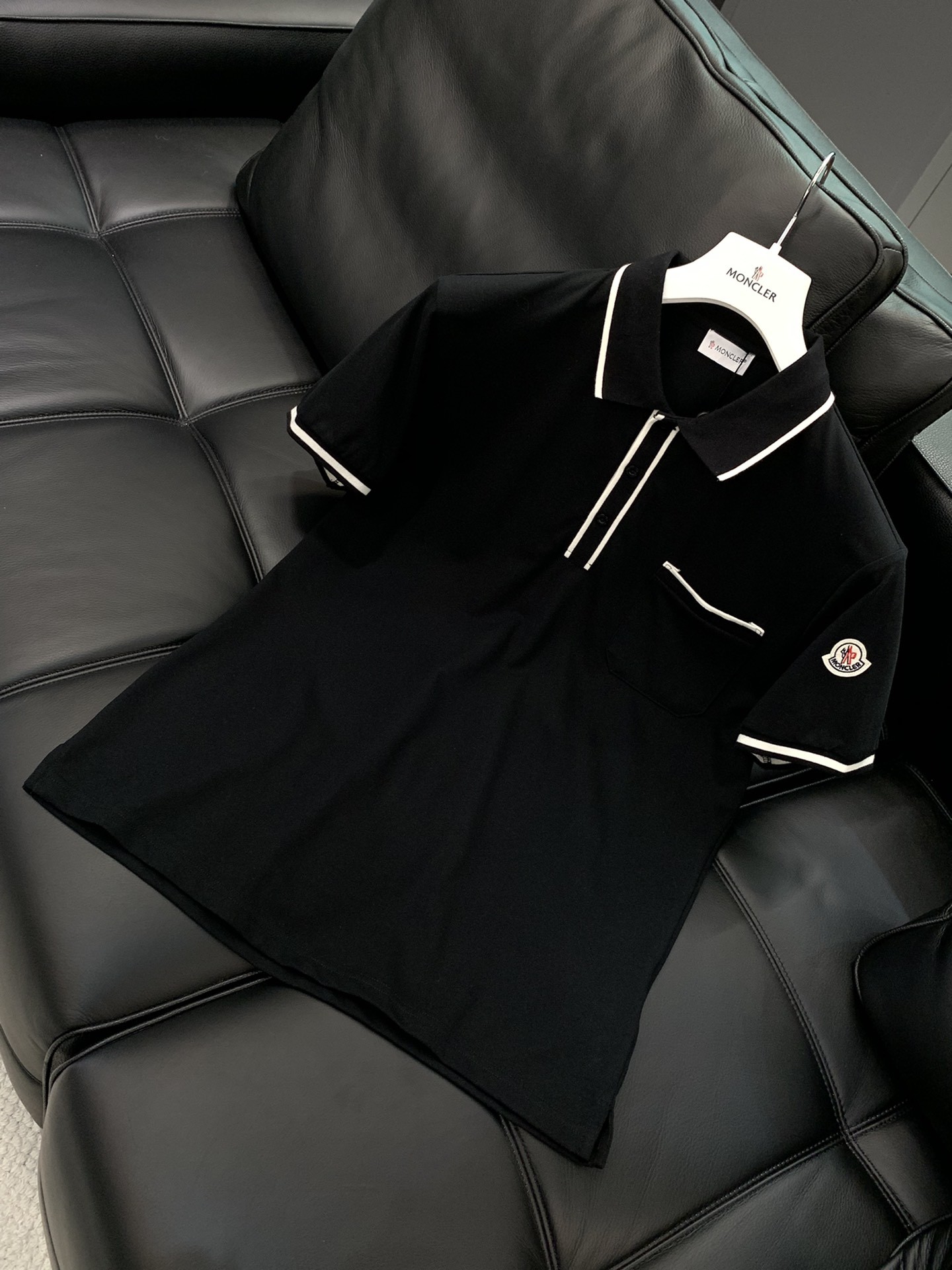 [MONCLER-몽클레어] 몽클레어 남성 코튼 폴로 티셔츠