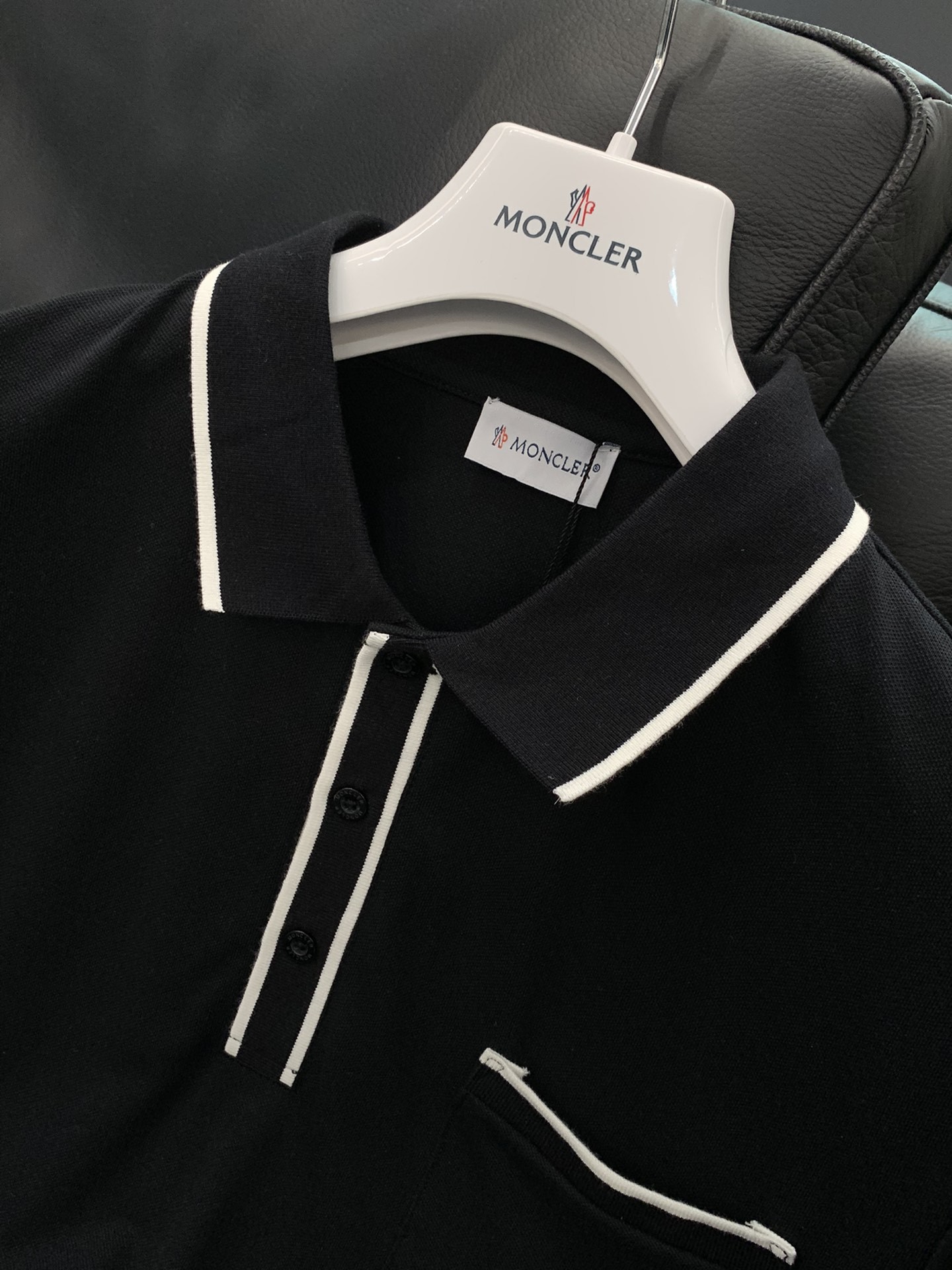 [MONCLER-몽클레어] 몽클레어 남성 코튼 폴로 티셔츠