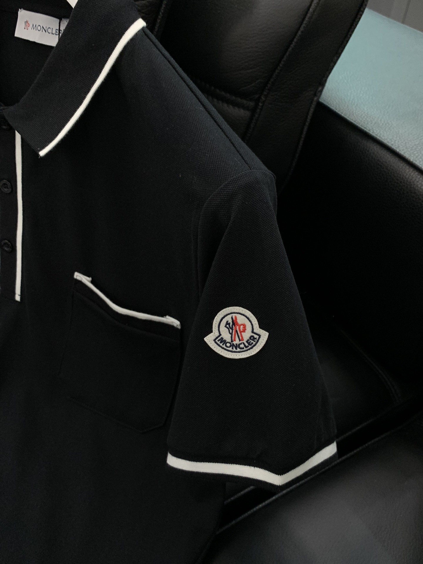 [MONCLER-몽클레어] 몽클레어 남성 코튼 폴로 티셔츠