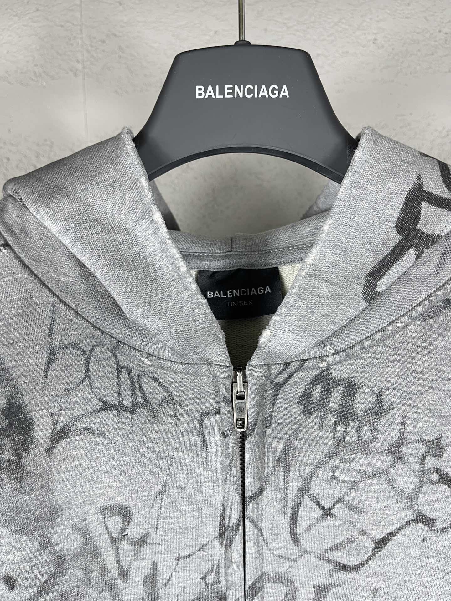 [BALENCIAGA-발렌시아가  ] 발렌시아가 스케이터 후드집업 그레이