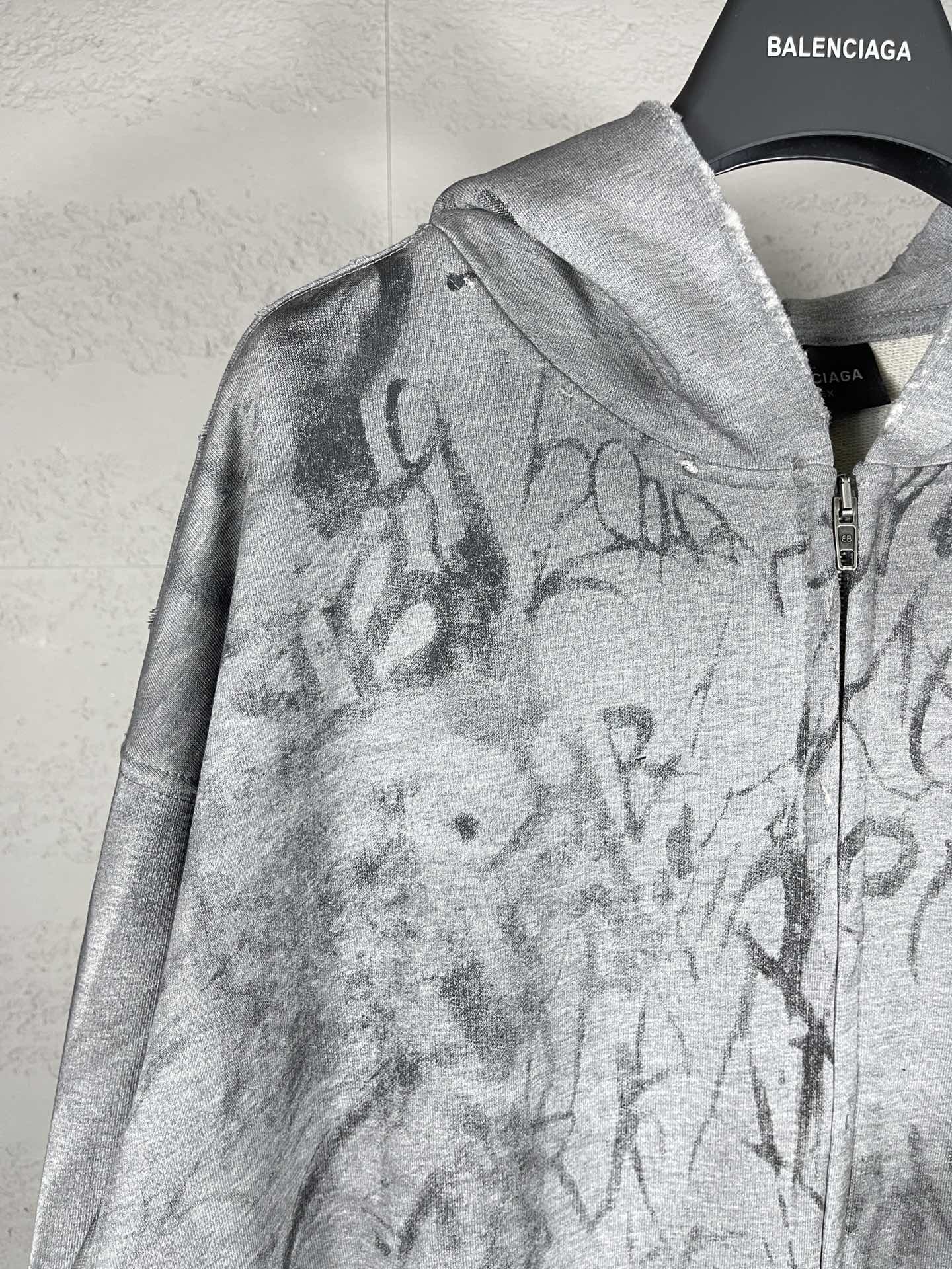 [BALENCIAGA-발렌시아가  ] 발렌시아가 스케이터 후드집업 그레이