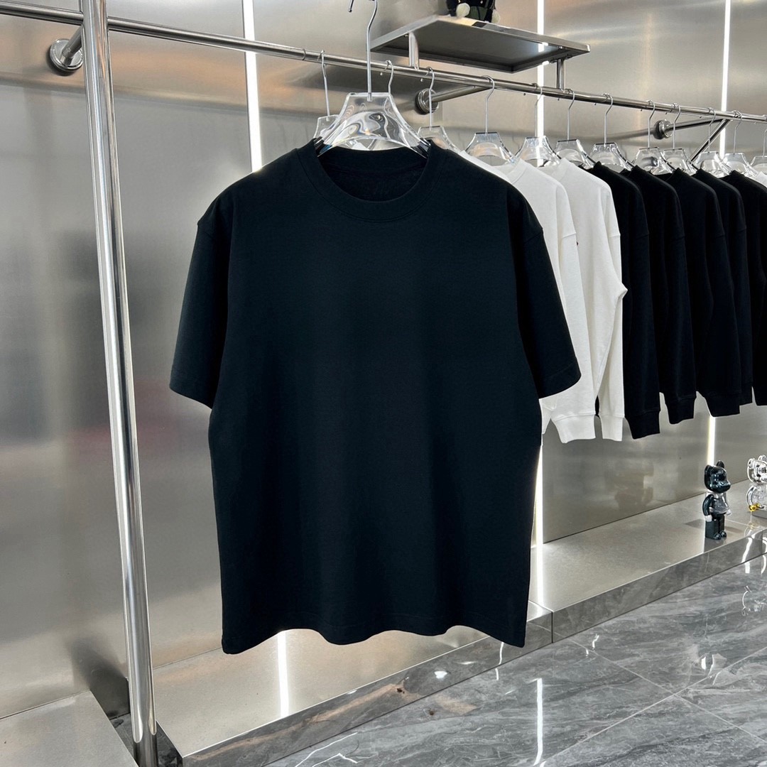 [MIU MIU-미우미우] 미우미우 2024 블랙  로고 티셔츠