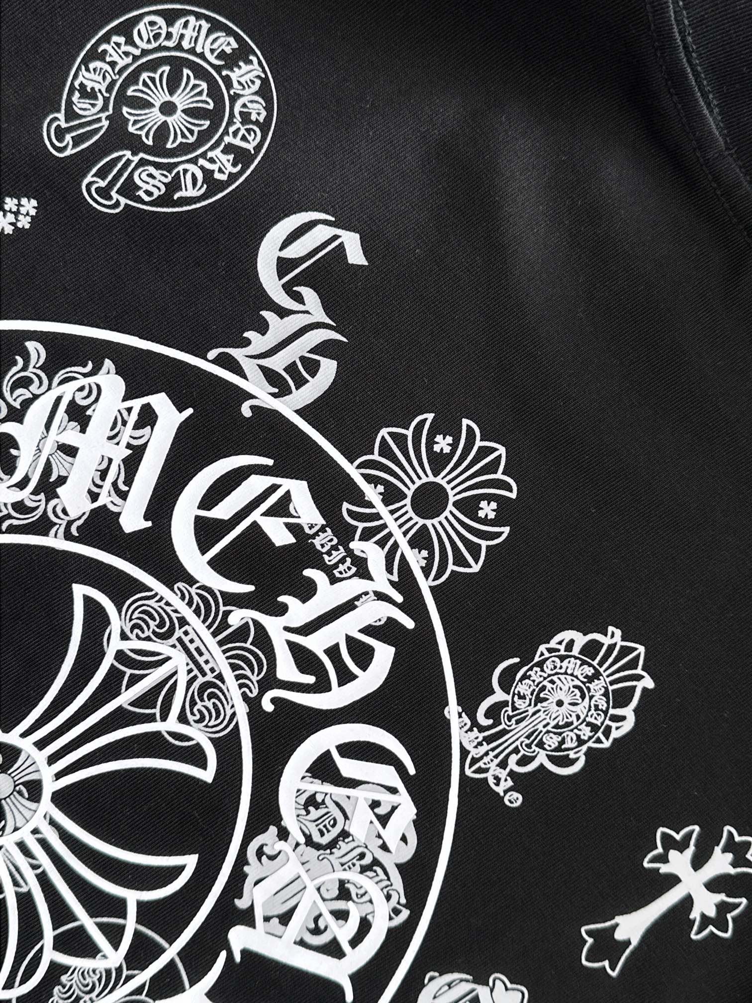 [CHROM HEARTS -크롬하츠] 크롬하츠 로고 코튼 반팔티