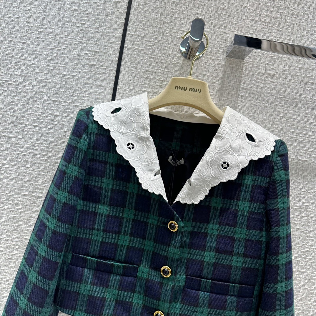 [MIU MIU-미우미우] 미우미우 체크무늬  투피스