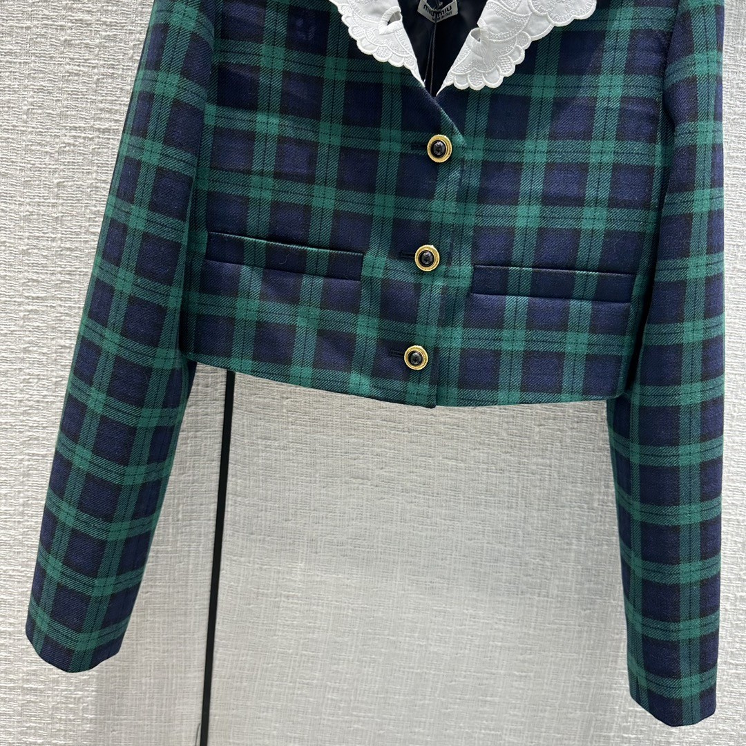 [MIU MIU-미우미우] 미우미우 체크무늬  투피스