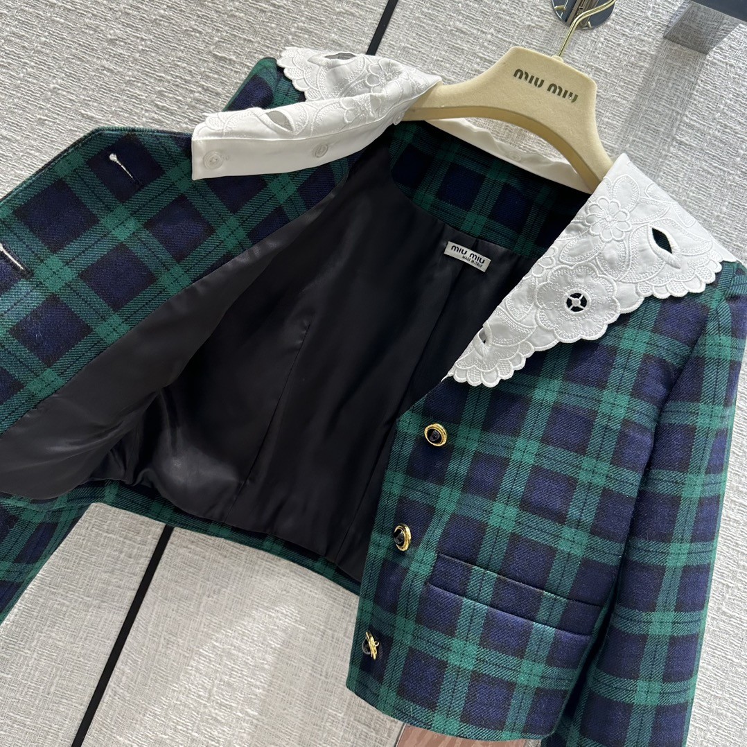 [MIU MIU-미우미우] 미우미우 체크무늬  투피스