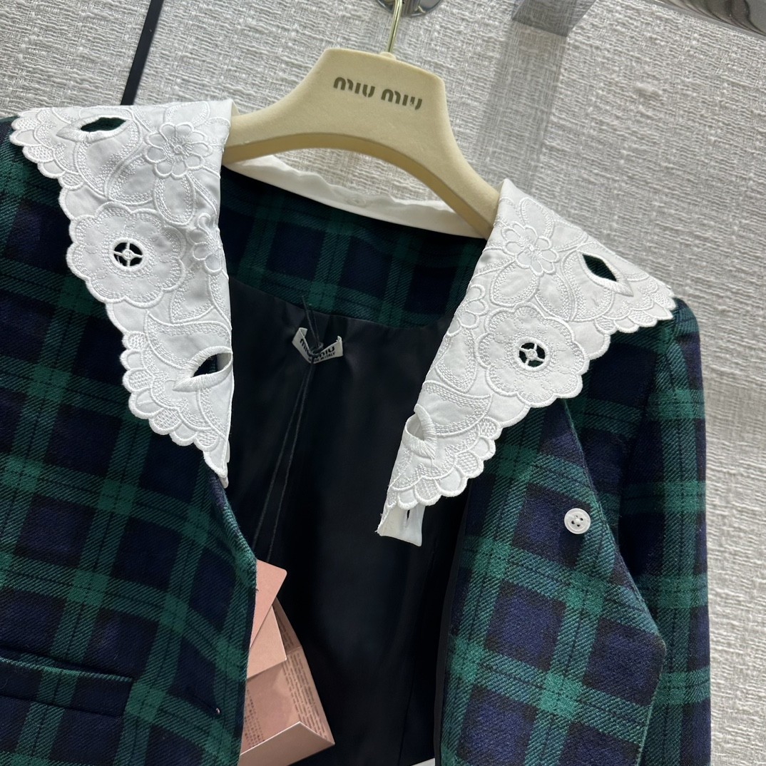 [MIU MIU-미우미우] 미우미우 체크무늬  투피스