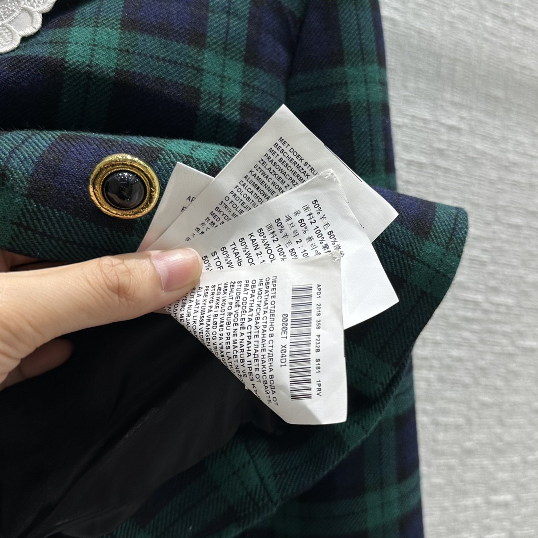 [MIU MIU-미우미우] 미우미우 체크무늬  투피스