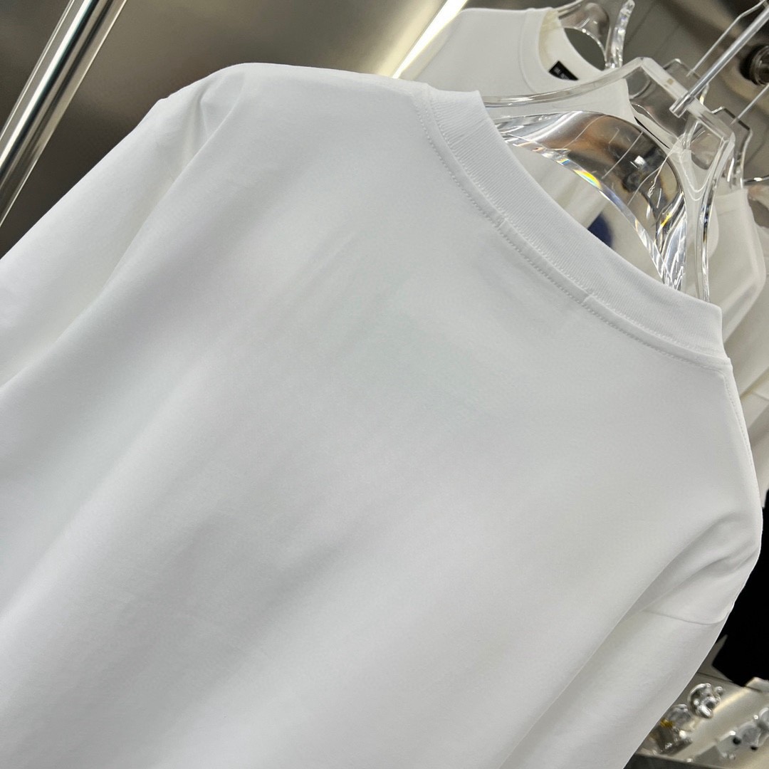 [MIU MIU-미우미우] 미우미우 2024 화이트 로고 티셔츠