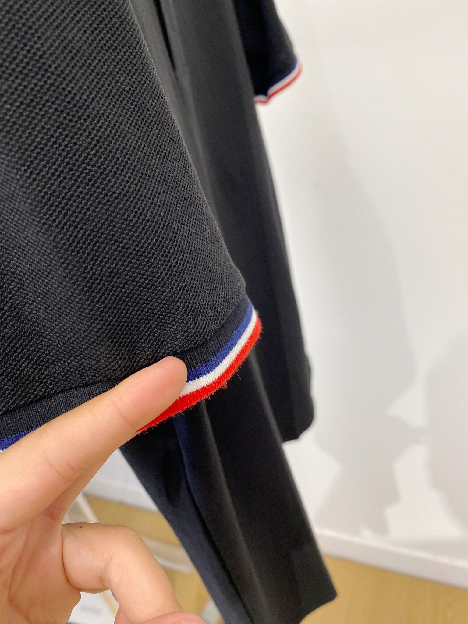 [MONCLER-몽클레어] 몽클레어 로고 패치 피케 셔츠