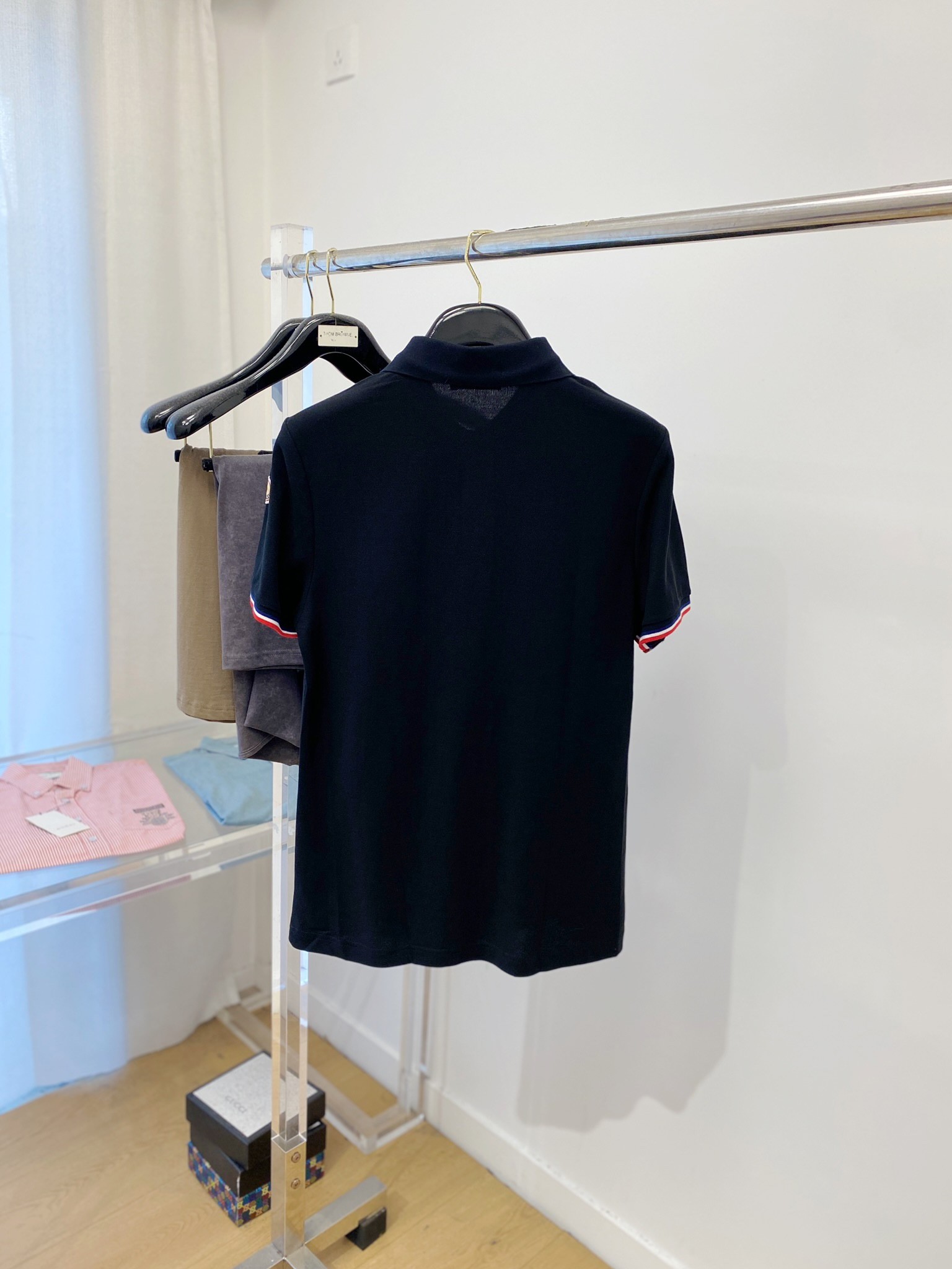 [MONCLER-몽클레어] 몽클레어 로고 패치 피케 셔츠