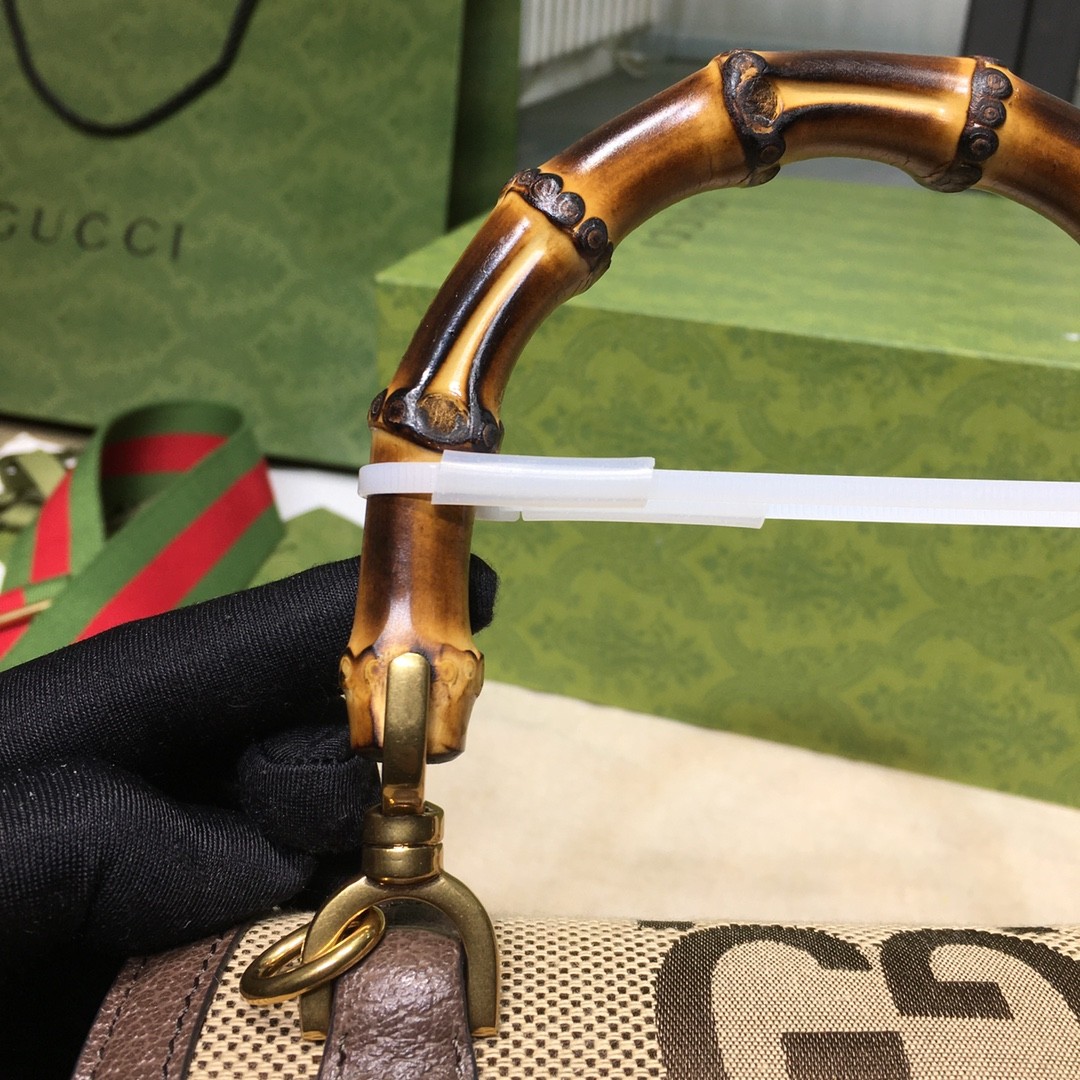 [DIOR-디올] 구찌 뱀부 1947 점보 GG 스몰 탑 핸들백