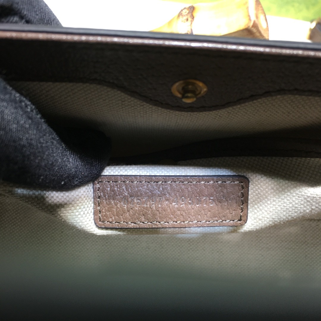 [DIOR-디올] 구찌 뱀부 1947 점보 GG 스몰 탑 핸들백