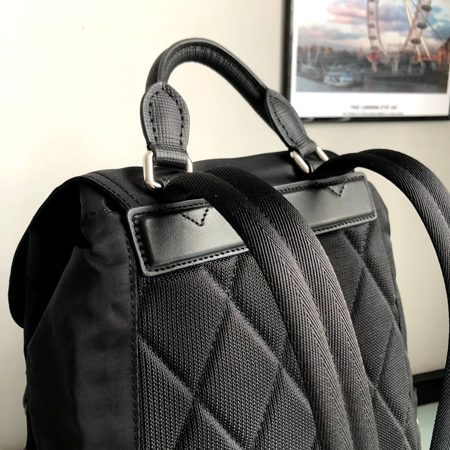 [BURBERRY-버버리] 버버리 미디움 로고 럭색 백팩