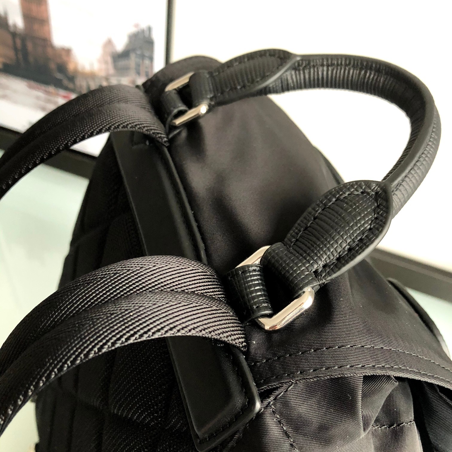 [BURBERRY-버버리] 버버리 미디움 로고 럭색 백팩