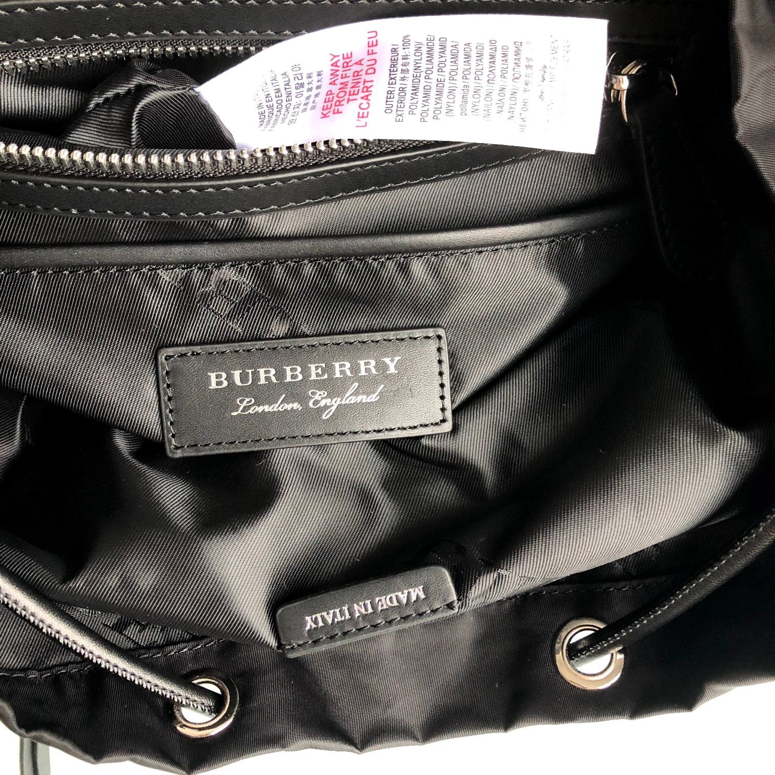 [BURBERRY-버버리] 버버리 미디움 로고 럭색 백팩