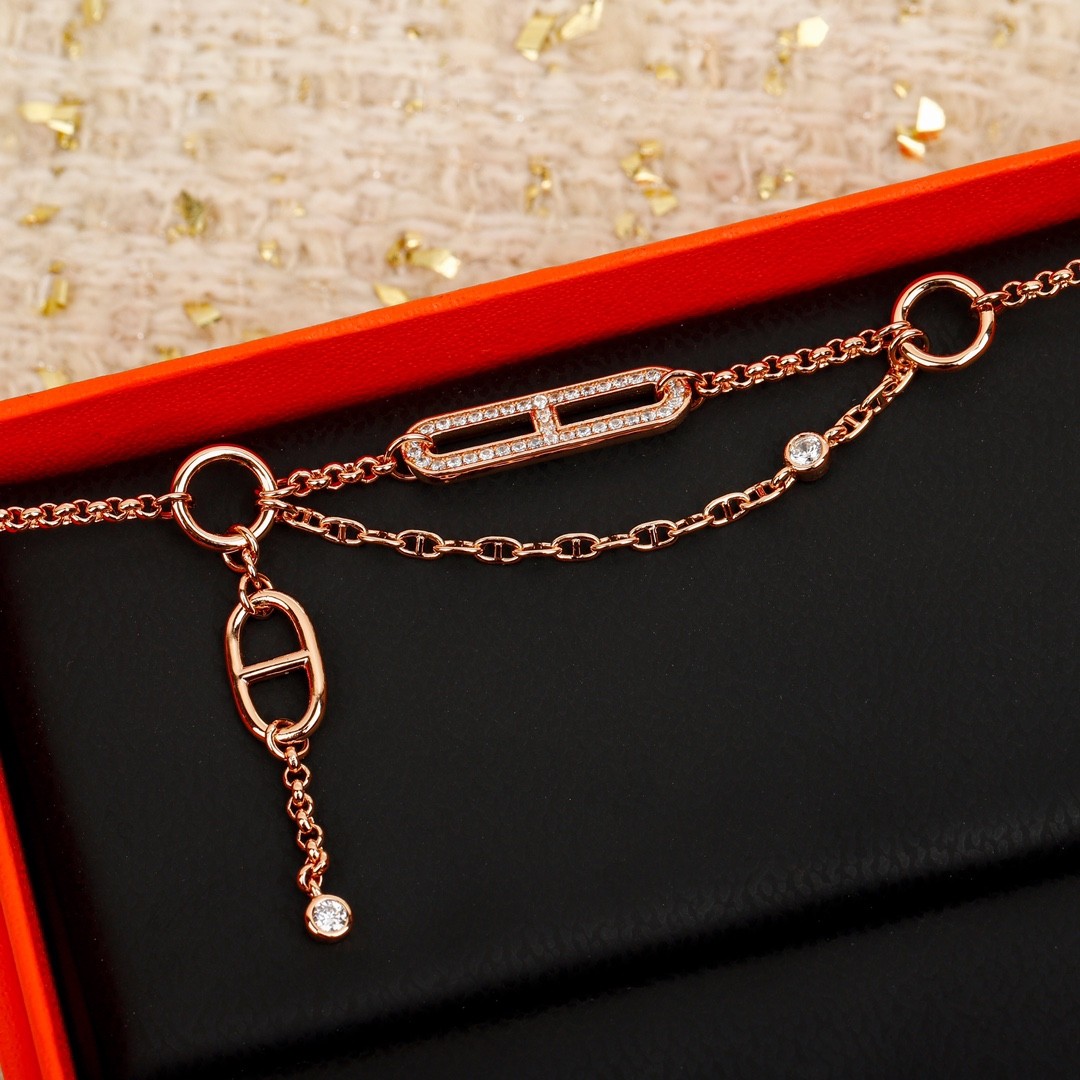 [HERMES-에르메스] 에르메스 샹달 골드 팔찌