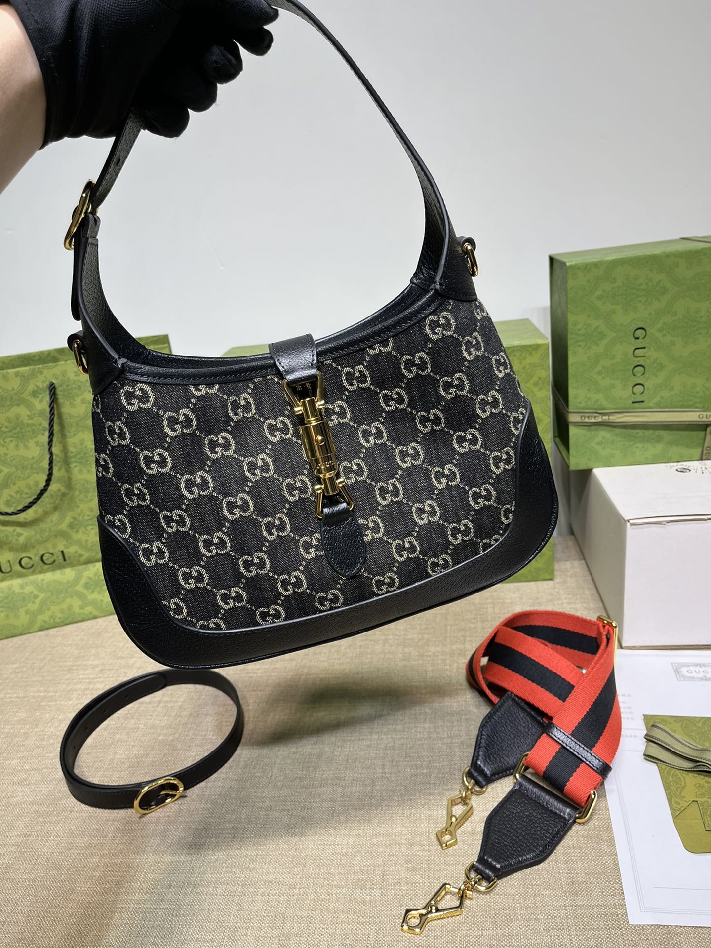 구찌 재키 1961 스몰 숄더백