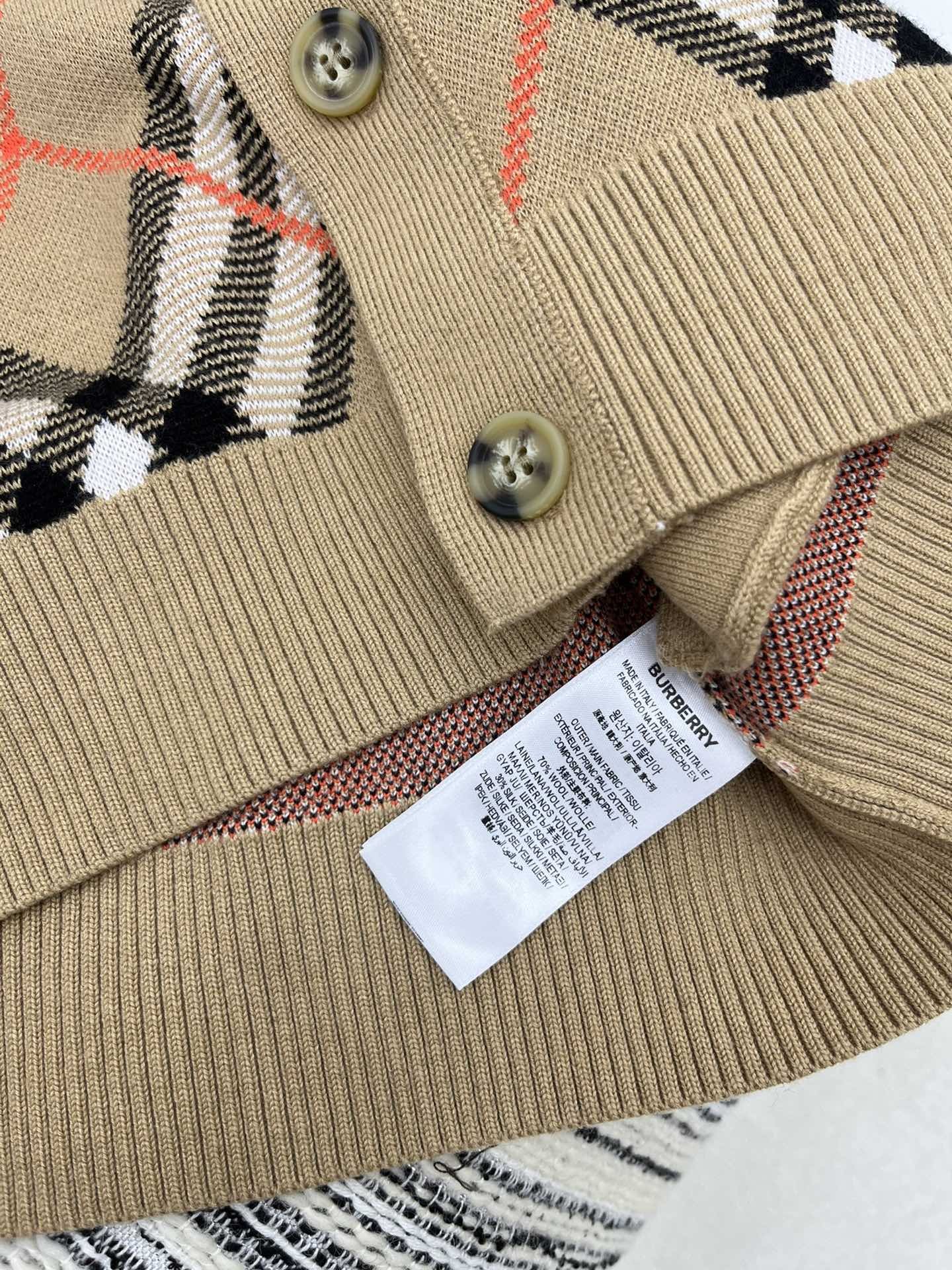 [BURBERRY-버버리] 버버리 체크무늬 가디건