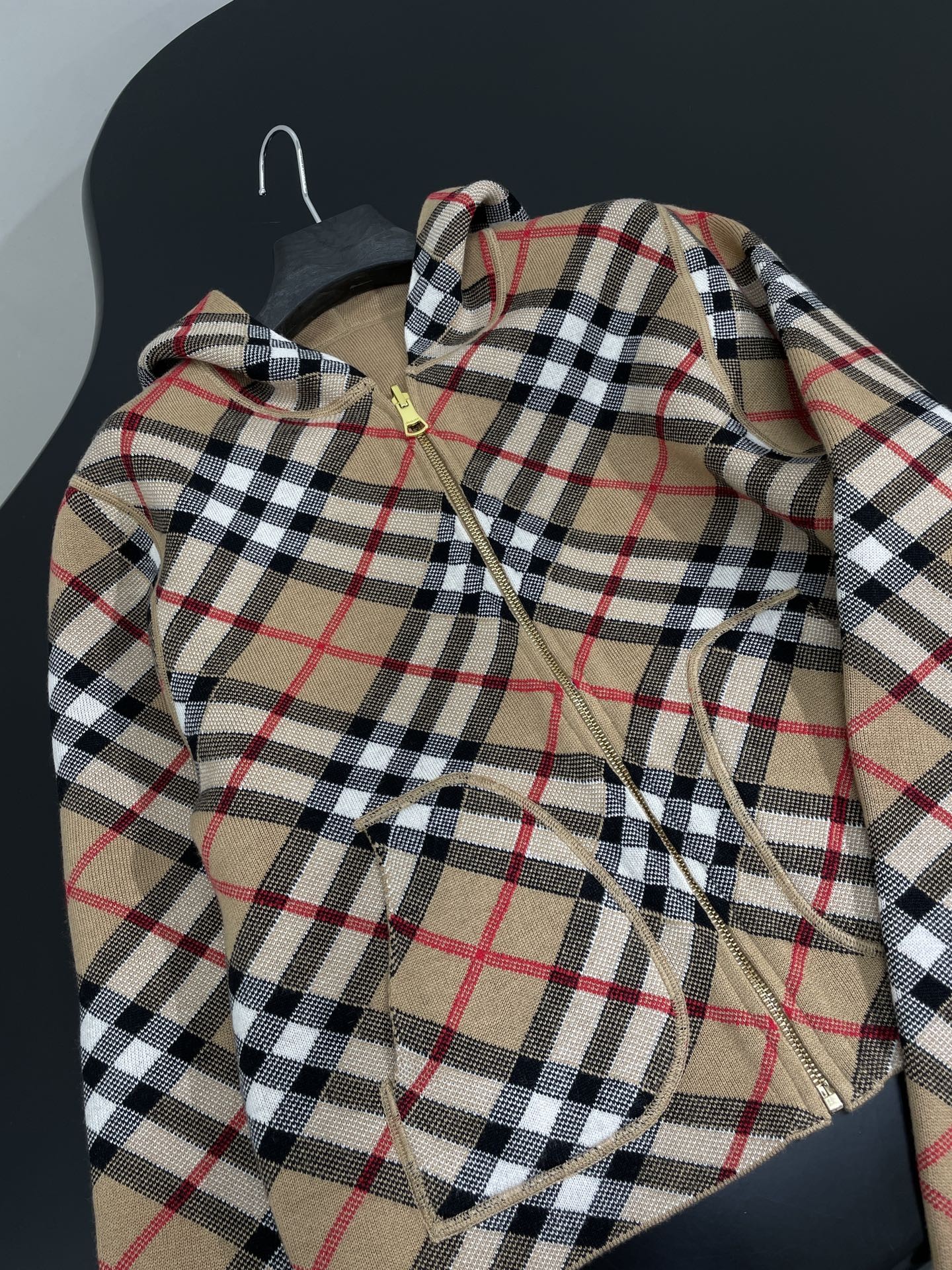 [BURBERRY-버버리] 버버리  체크무늬 후드 자켓