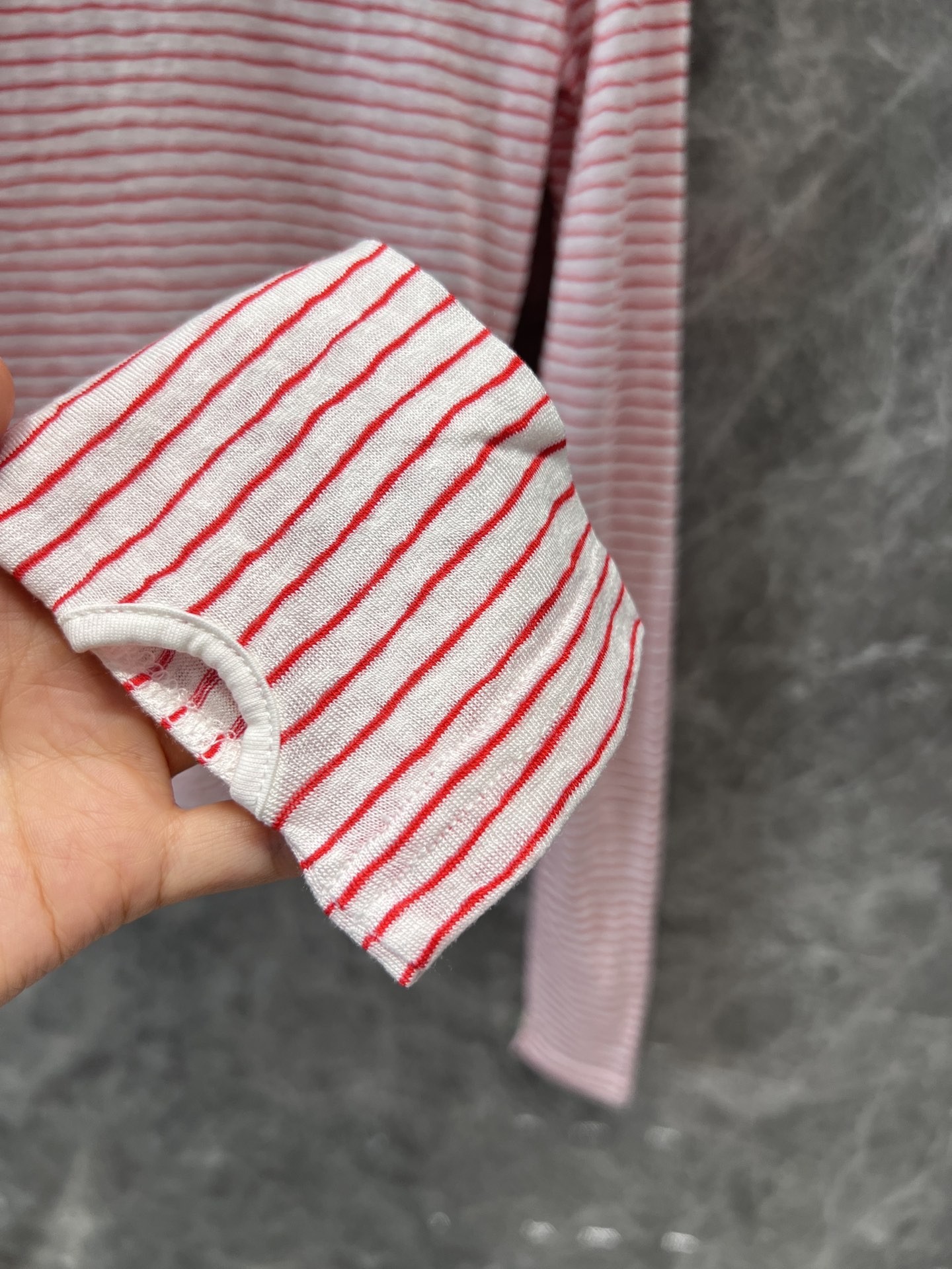 [MIUMIU-미우미우] 미우미우 스트라이프 티셔츠