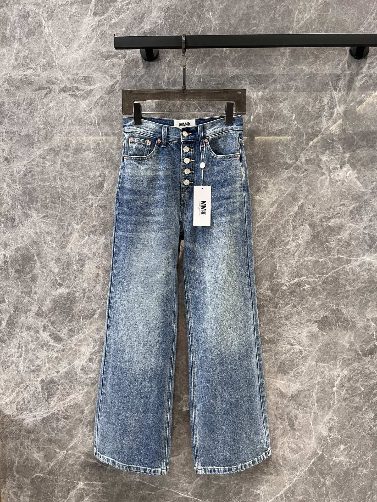 [Maison margiela-메종 마르지엘라 ] 메종 마르지엘라 릴렉스 미드라이즈 진